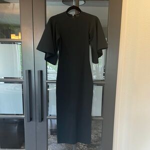 Elegant Black Midi Dress